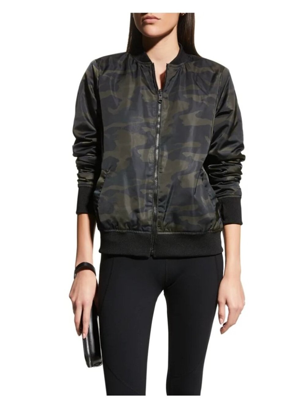 Blanc Noir Reversible Camo Bomber Jacket